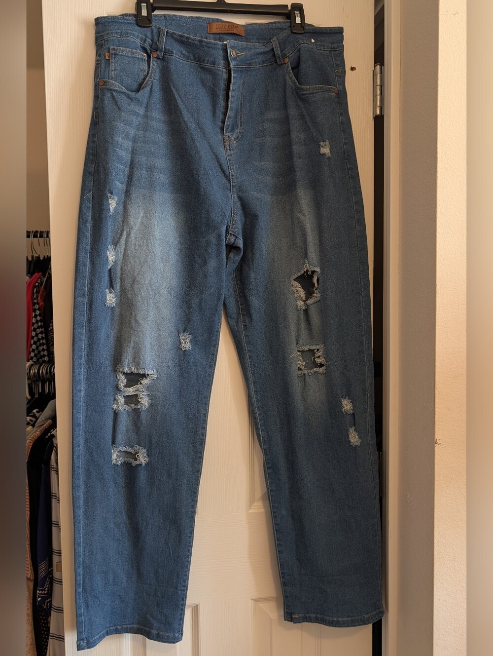 Judy Blue Medium Blue Boyfriend Denim Jeans Size 2X